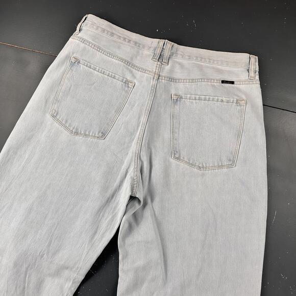 KanCan Jeans Women 36x34 Light Wash Distressed Button Fly Baggy Bell Bottom EUC - Picture 9 of 9